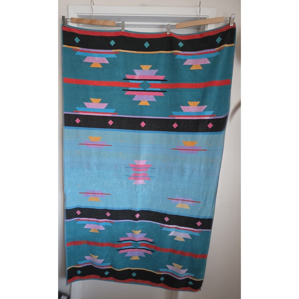VTG Royal Terry Towel Multi-colored Bohemian Brazil Beach Bath Wrap Boho